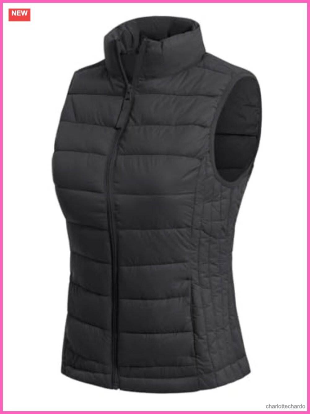 Women's Lightweight Packable Puffer Vest Quilted Sleeveless Travel Jacket